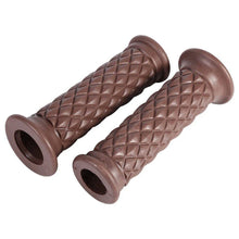 Load image into Gallery viewer, Motorcycle 7/8"Handlebar Hand Grip Brown for Harley Cafe Racer Bobber Custom ST
