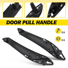 Load image into Gallery viewer, Pair Front Inner Trim Door Pull Handle Black For BMW F30 F80 F31 F32 Left Right