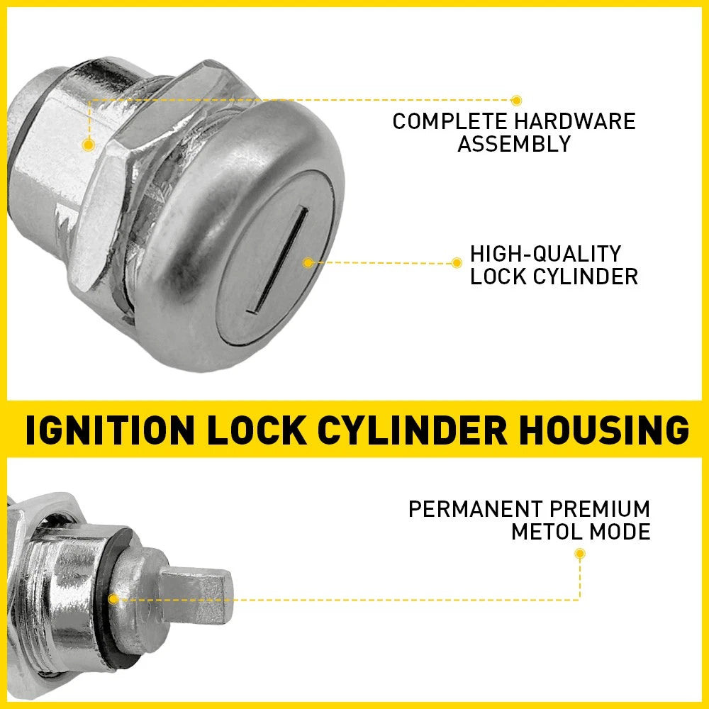 Set of 2 For Lockable Flush Folding T Handle Toolbox TOOL Keyed Alike Cylinders