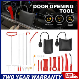 31pcs Car Door Opening Unlock Roadside Emergency Tool Kit Air Wedge w/Pump Bag Z