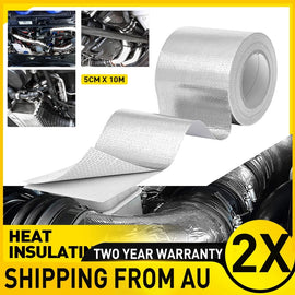 Silver Foil Heat Insulating Tape Hose Wrap Reflective Shield Adhesive 20M x 50mm