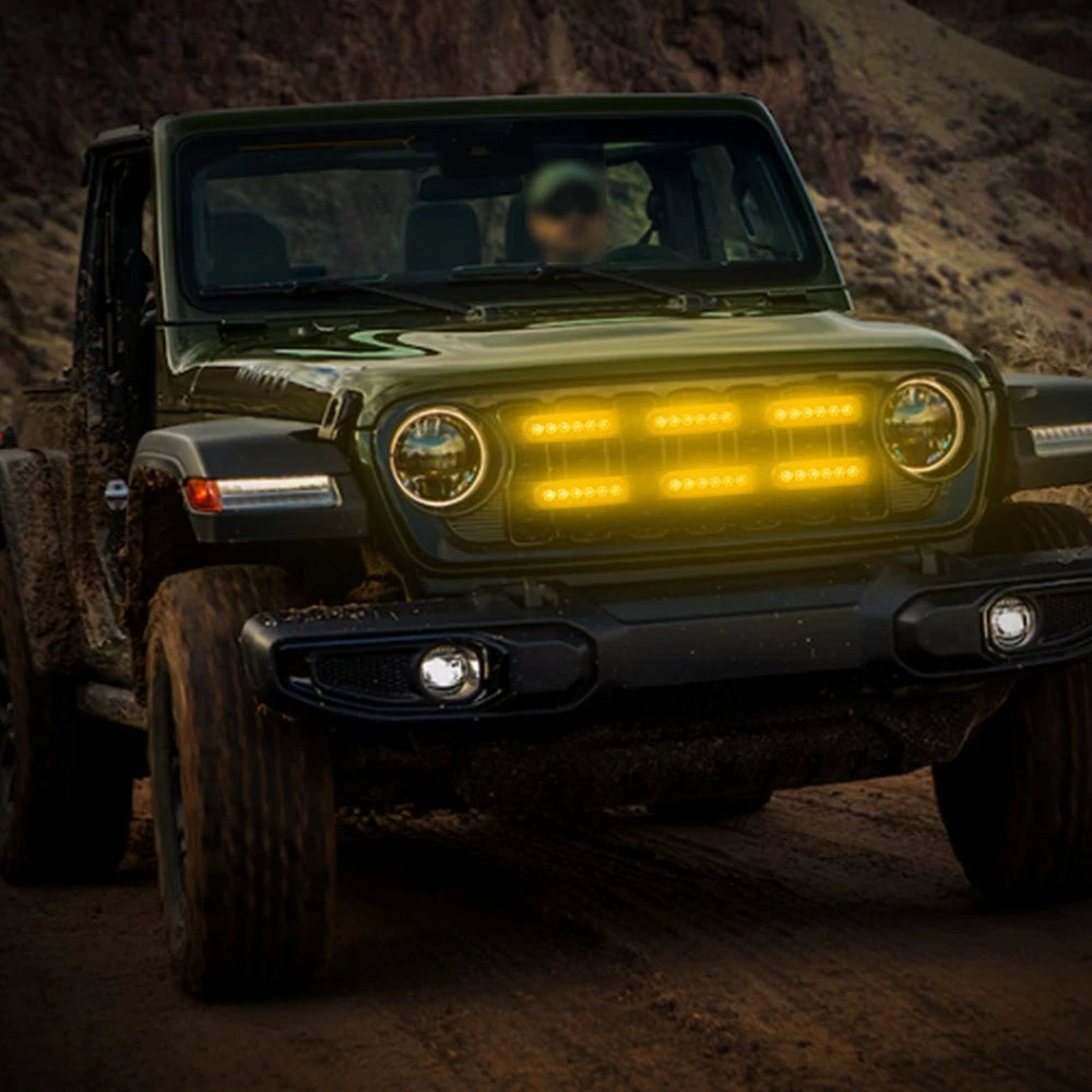 10x Amber 6 LED Warning Light Truck Car Emergency Strobe Light Flashing Beacon