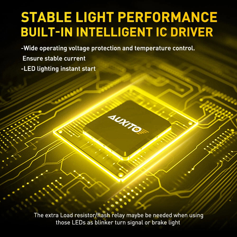 2X T20 7443 7440 W21/5W WHITE LED BRAKE STOP LIGHT BULBS GLOBE BRIGHT ERROR FREE