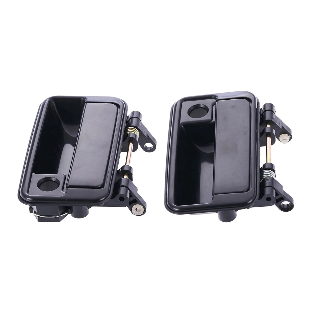 Door Handle Outer for Suzuki Swift 89-99 Set of 2 Black FRONT LEFT+RIGHT