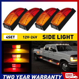 4-20x LED Clearance Light Side Marker Lamps RED AMBER Trailer Truck Caravan NEWA