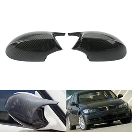 2x For BMW E90 E92 E93 PRE-LCI 05-07 Carbon Look Rear View Mirror Cover Cap ST
