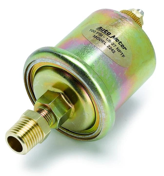 Autometer Oil Pressure Sender compatible with 100Lbs Gauges AU2242