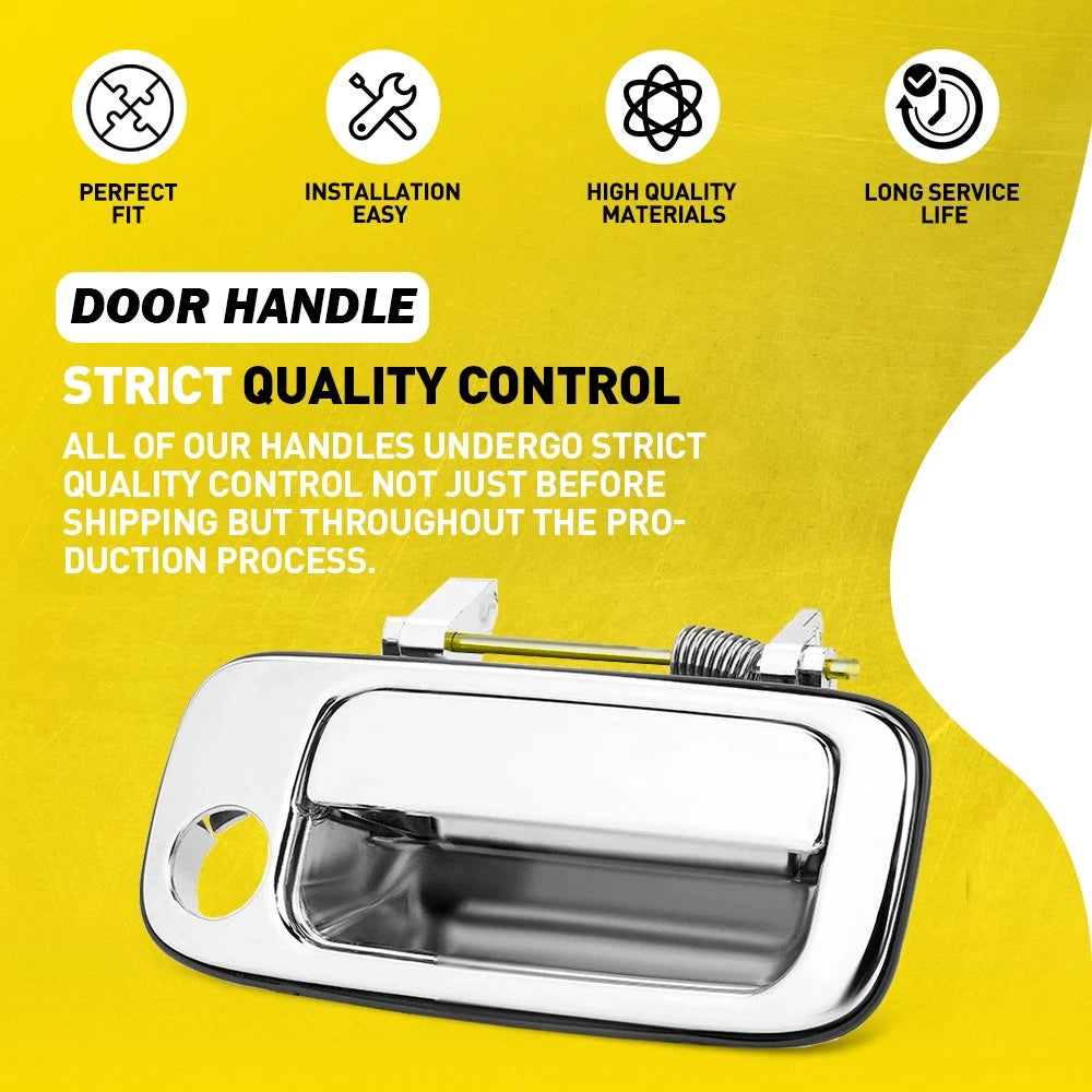 Chrome Front Right Side Outer Door Handle for Toyota Landcruiser J80 1990-98 AU