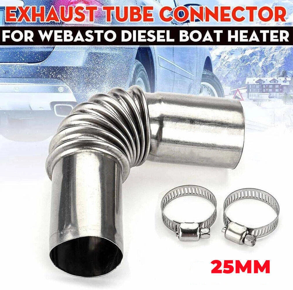 2x Air Diesel Heater 25mm Exhaust Pipe Tube Elbow Connector For Car Truck Camper