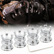 Load image into Gallery viewer, 4X Crown Head Bolt Cover Spark Plug Cap Fit For Harley Sportster XL Softail Dyna