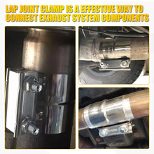 Load image into Gallery viewer, EXHAUST CLAMP STAINLESS BUTT JOINT 2PACK BAND CLAMP EXHAUST SLEEVE 2 INCH 2x AU