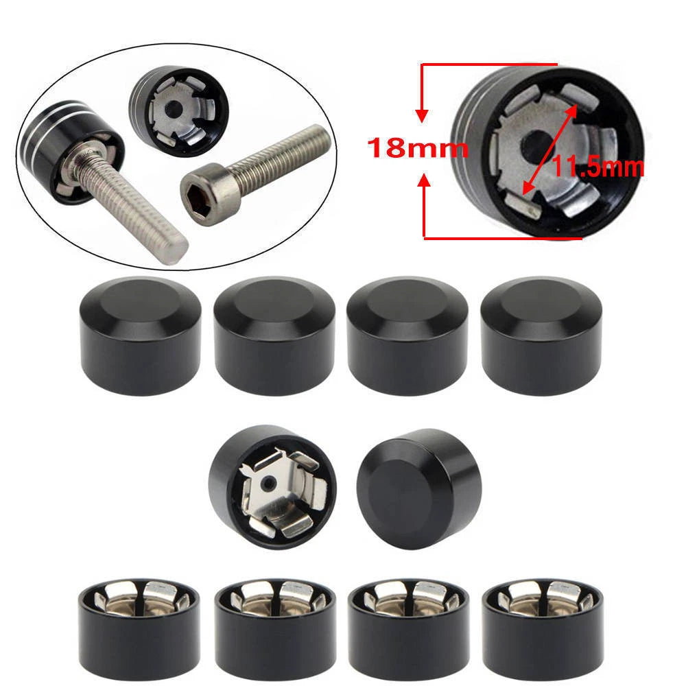 CNC Inner 9mm-13mm Schrauben Motor Bolt Topper Caps Cover For Harley For Honda S