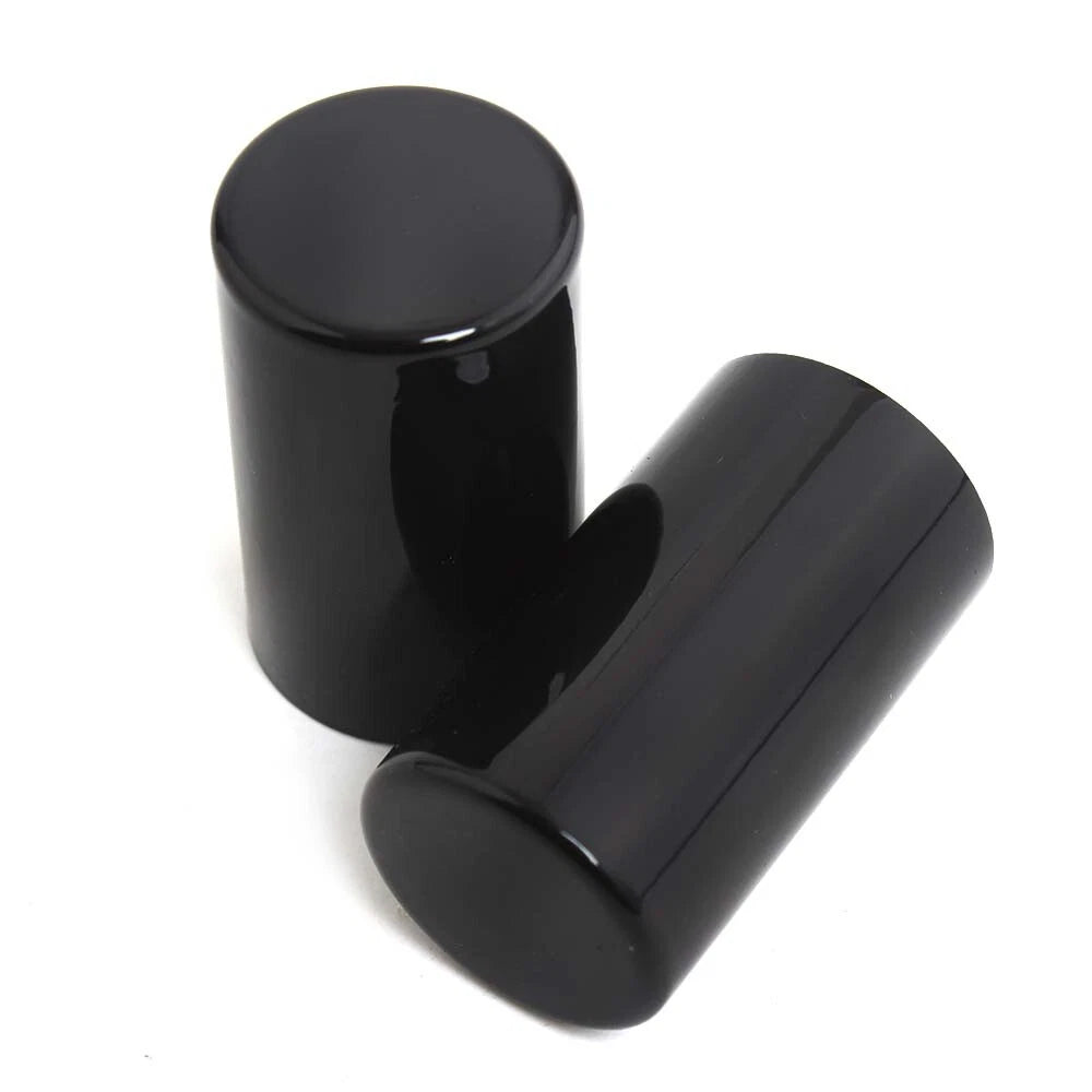 4X Black Long Docking Hardware Point Cover Kit For Harley Touring Softail Dyna