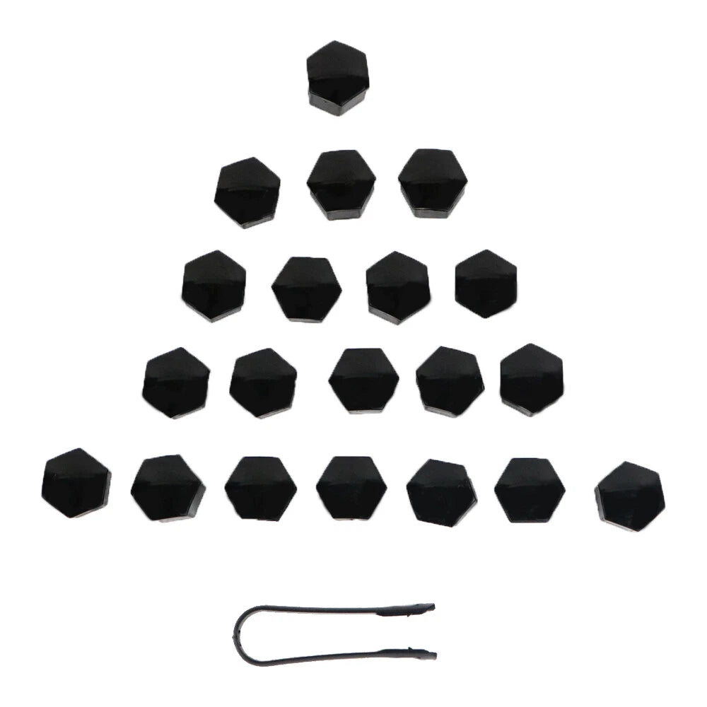 20pcs/Set 19mm Car Wheel Nut Bolt Cover Caps with Removal Tool Clip Universal ST