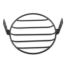 Load image into Gallery viewer, 6.5'' Black Headlight Mesh Grill Retro Guard Motorcycle Headlamp Light Cover ST