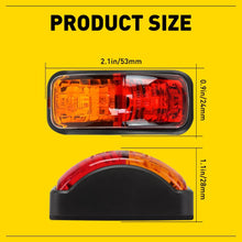 Load image into Gallery viewer, 4/10/20x CLEARANCE LIGHT LED SIDE MARKER AMBER RED TRUCK CARAVAN 12-24V A