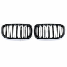 Load image into Gallery viewer, Gloss Black Front Kidney Grill Dual Slat Grille for BMW F15 F16 X5 X6 2014-17 ST