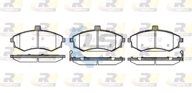 Front Brake Pads and Disc Rotors Set for Hyundai Elantra XD 2001-2007