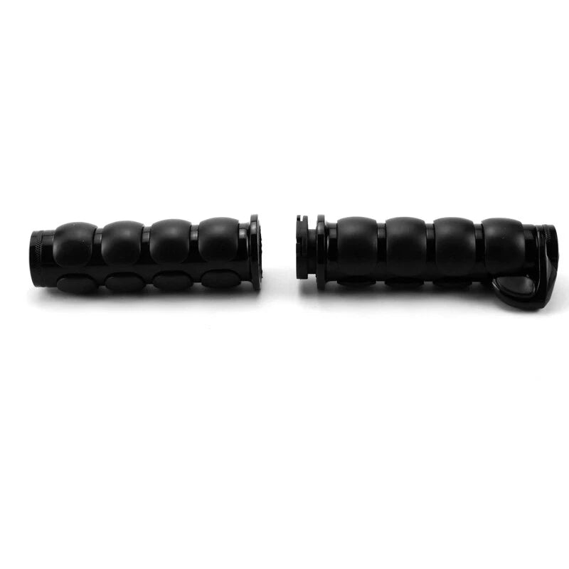 1" Black Handlebar Hand Bar Grips For Harley Sportster Road King Electra Glide S