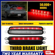 Smoked Clear For Mitsubishi Lancer 2008-2016 High Mount Brake Stop Tails NEWA