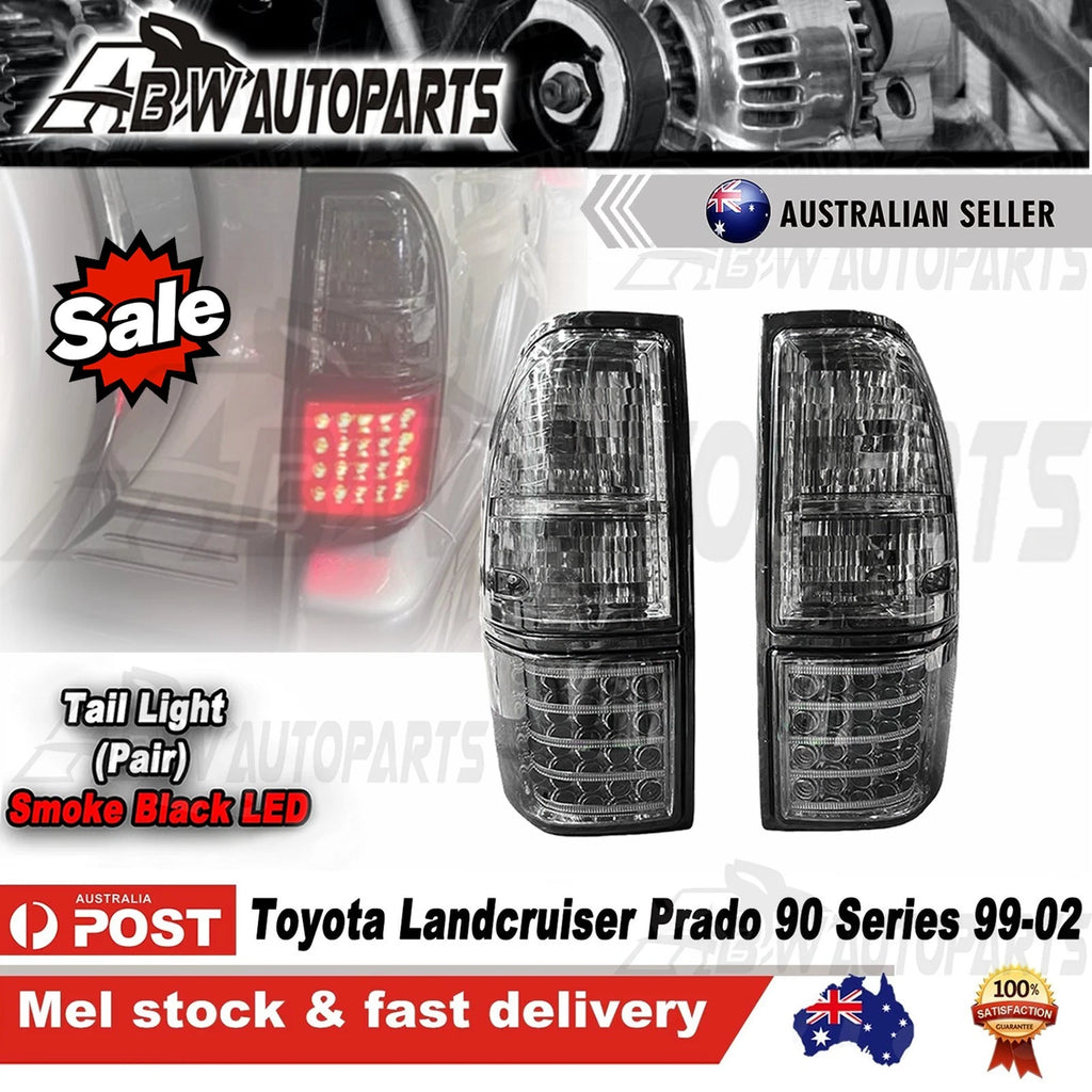 Pair LED Smoked Tail Light Fit Toyota Land Cruiser Prado J90 J95 1995-2003