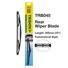 Load image into Gallery viewer, Tridon Hook Style Conventional Rear Wiper Blade 300mm (12In) TRB045