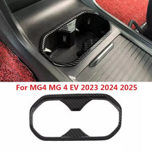 Load image into Gallery viewer, Carbon Fiber Console Water Cup Holder Cover Trim For MG4 MG 4 EV 2023 2024 2025