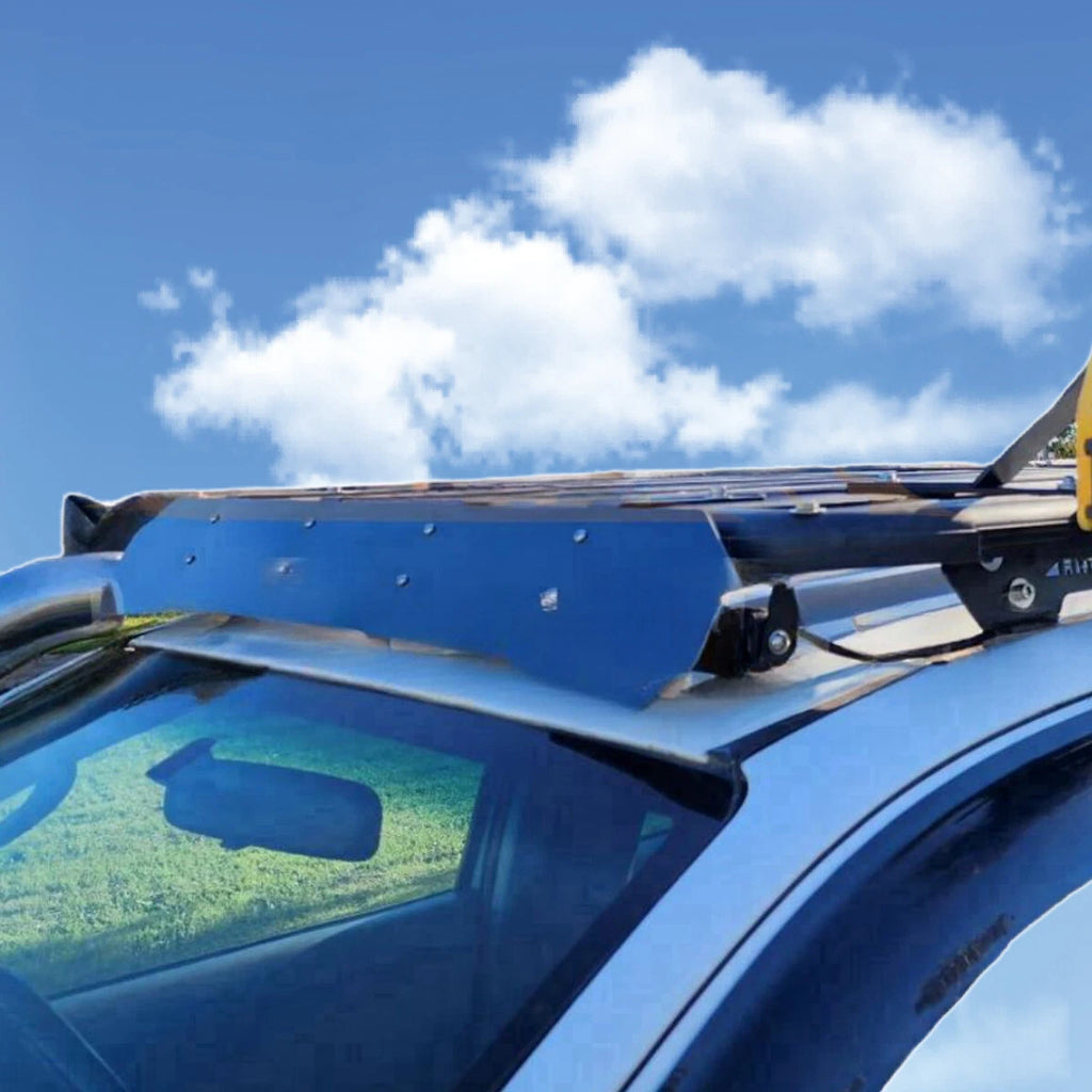 Car Roof Rack Wind Deflector Fairing Air Aerodynamic Kits Black