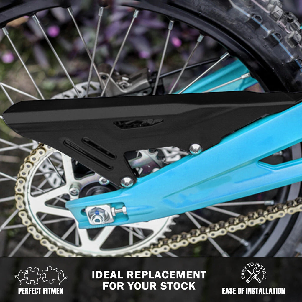 Motorcycle ABS Chain Guard Guide Cover Protector Black For Sur-Ron Accessories