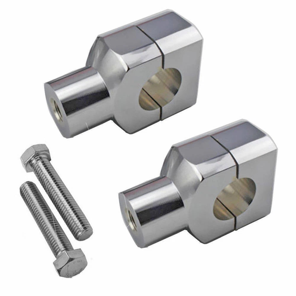 1" Motorcycle Handlebar Handle Bar Adapter Risers Clamp Mounts For Harley Fatboy