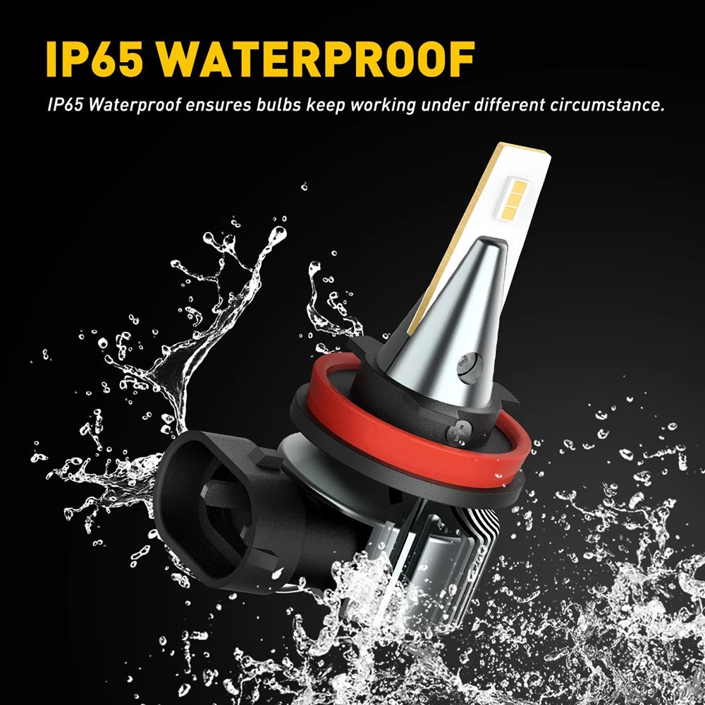 AUXITO H11 Globes Bulbs Headlight Fog Daytime Light Running Amber Conversion Kit