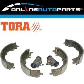 4 Rear Brake Shoe + 2 Wheel Cylinder Set for Hilux GGN15 KUN16 TGN16 2005-14 2WD
