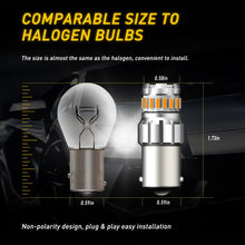 Load image into Gallery viewer, 2-8x Amber LED BA15S 1156 Turn Signal Indicator Light Bulb Blinker 150° Globe A