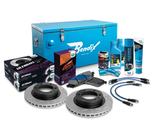 Load image into Gallery viewer, Bendix U4WD-DBUK714 Ultimate rear drum brake upgrade kit. The whole package in the image