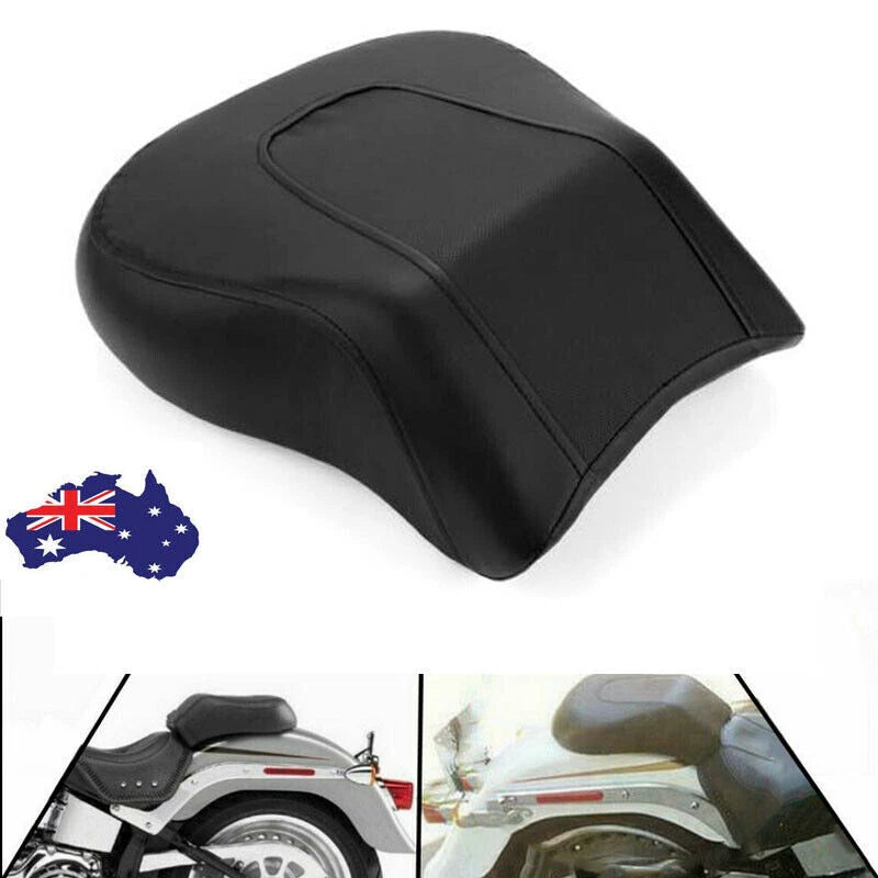 Rear Passenger Seat Pillion Pad Black for Harley Fat Boy FLSTF 2008-2014 ST