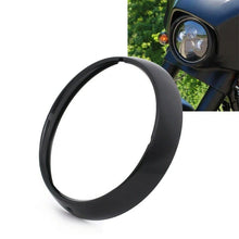 Load image into Gallery viewer, 7''Headlight Headlamp Trim Ring Black For Harley Touring Electra Glide Road King