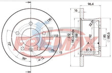 Load image into Gallery viewer, Fremax Rear Disc Rotors for MB Sprinter W902 208CDI 2.1 00-06 272mm Bosch Cal