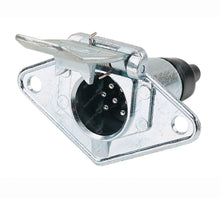Load image into Gallery viewer, Trailer 7 Pin Small Round METAL Socket ADR Approved Boat Caravan Camper