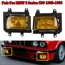 Load image into Gallery viewer, 2x Front Bumper Yellow Lens Fog Light Housing no Bulbs for BMW E30 1985-1993 ST