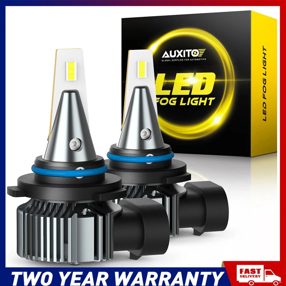 AUXITO 2/4X 9006(HB4) LED Fog Light Kit Light Bulbs Hi/Low Beam Globes 6500K A