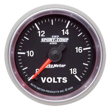 Load image into Gallery viewer, AutoMeter Sport-Comp II 2-1/16 Voltmeter AU3691