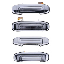 Door Handle Outer for Mitsubishi Pajero 91-00 Set 4 Chrome FRONT REAR LEFT+RIGHT