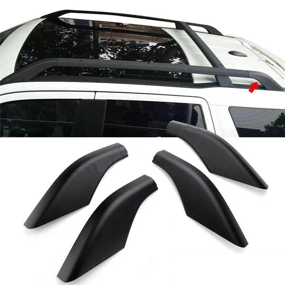 For Land Rover Freelander 2 2006-2013 4pcs BLK Roof Rack Rail End Cover ST