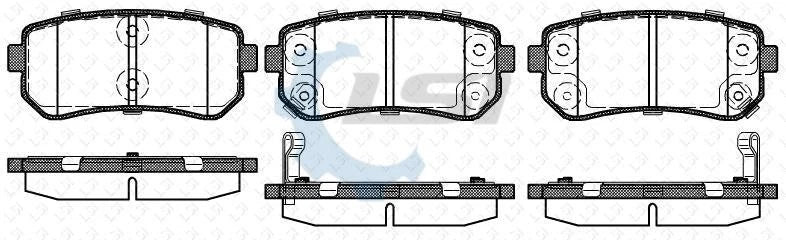 Rear Bendix Brake Pads and Disc Rotors Set for Hyundai i20 PB 1.4 1.6 2010-2018