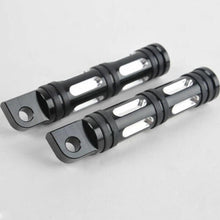 Load image into Gallery viewer, Black CNC Aluminum Motorcycle Foot Pegs for Harley Touring Dyna Male Peg Mount S