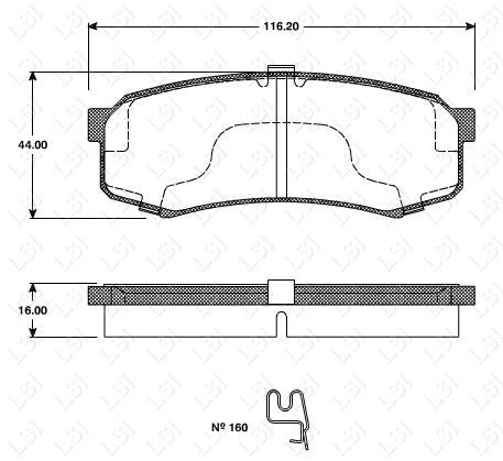 Front and Rear Brake Pads and Disc Rotors Full Set for PRADO GRJ120 KZJ120 KDJ12