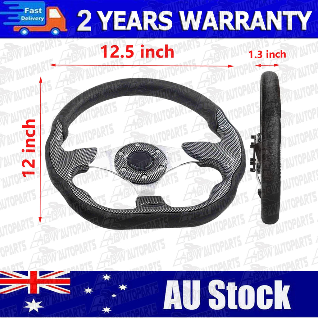 Golf Cart Steering Wheel with Black Adapter For EZGO TXT RXV Valor Marathon