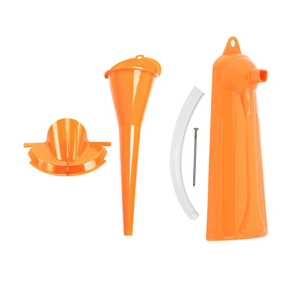 3 PCS Orange Primary Oil Fill Funnel+Drip Free Oil Filter Set For Harley Dyna ST