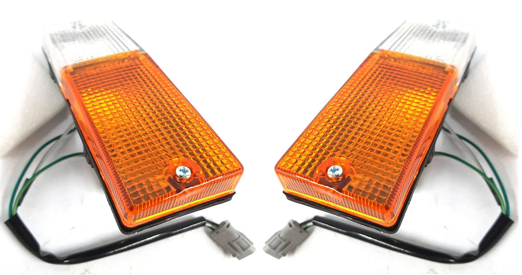 *NEW* BUMPER BAR BULLBAR INDICATOR BLINKER LIGHT LAMP (170mm x 55mm) PAIR: LH+RH