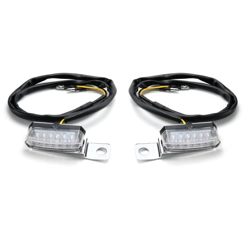 2pcs Mini Motorcycle Turn Signal Indicators Light Blinker Lamp for Harley XL ST